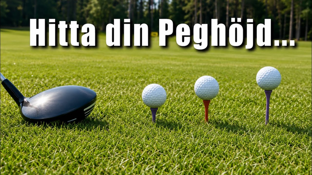 Hitta din Peghöjd.       Golftankar med Marcus Edblad