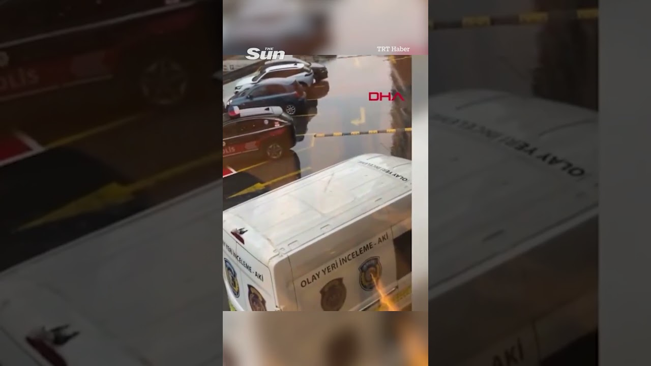 Terrifying moment parcel explodes in apartment reception just after being delivered as two injured