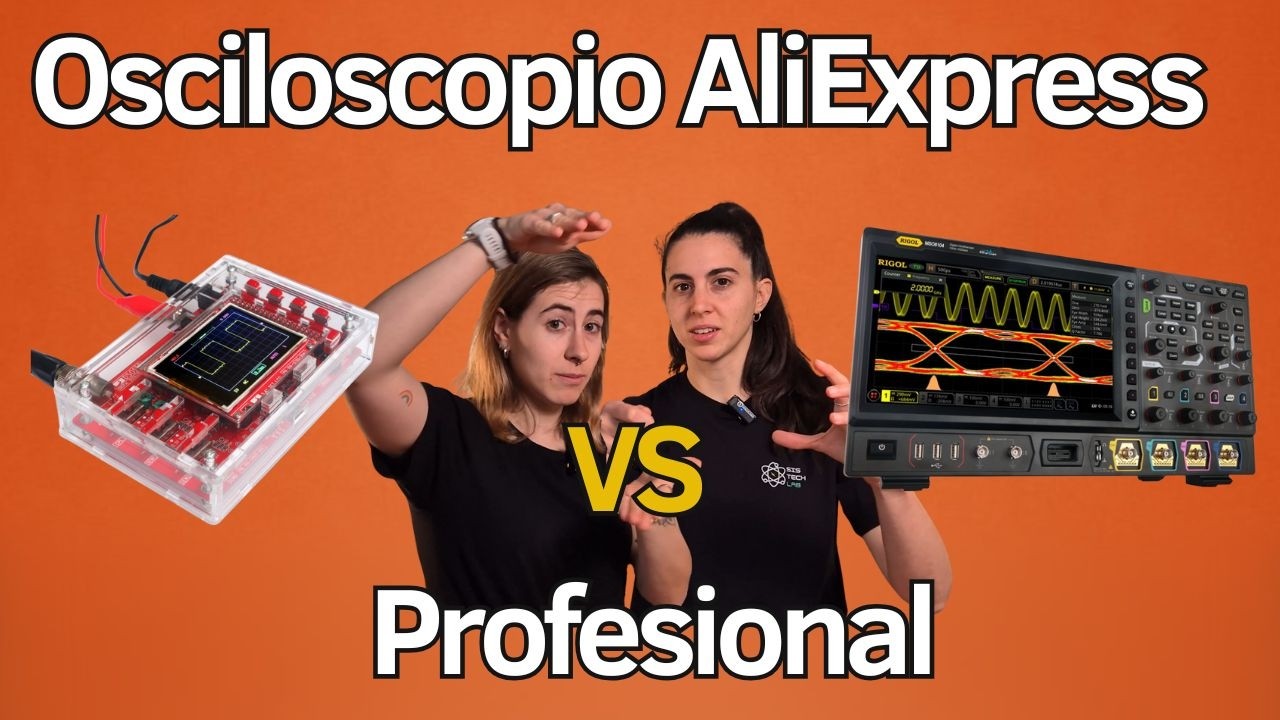 Compramos el osciloscopio MÁS BARATO de AliExpress vs PROFESIONALES 🔍 | ¿Vale la pena?