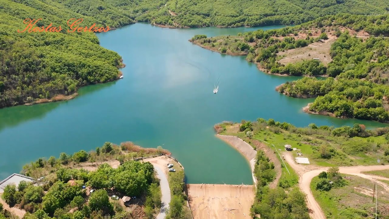 ΛΙΜΝΗ ΜΕΤΑΛΛΕΙΟΥ, ΑΞΙΟΥΠΟΛΗ, ΚΙΛΚΙΣ (DRONE). METALIO (MINE) LAKE AERIAL VIEW, KILKIS, GREECE