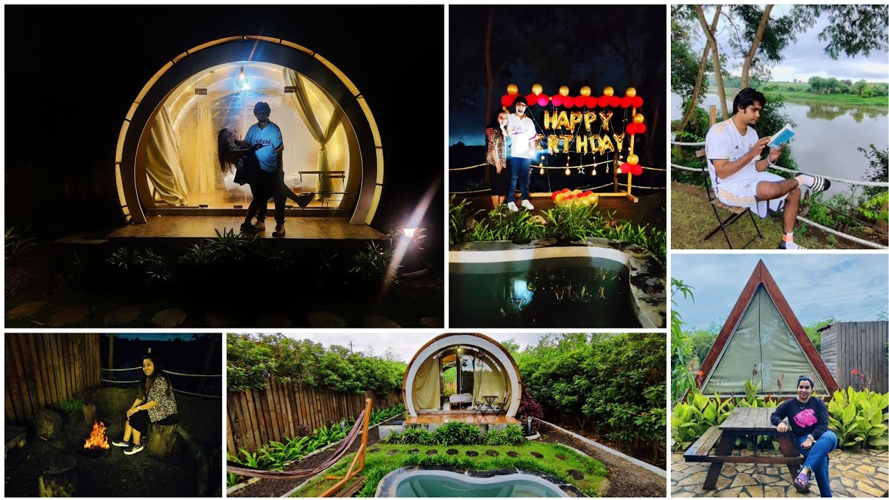 The Triangle Glamping | Only Property Tour | Best Camping Site Near Pune | Private Pool, River View