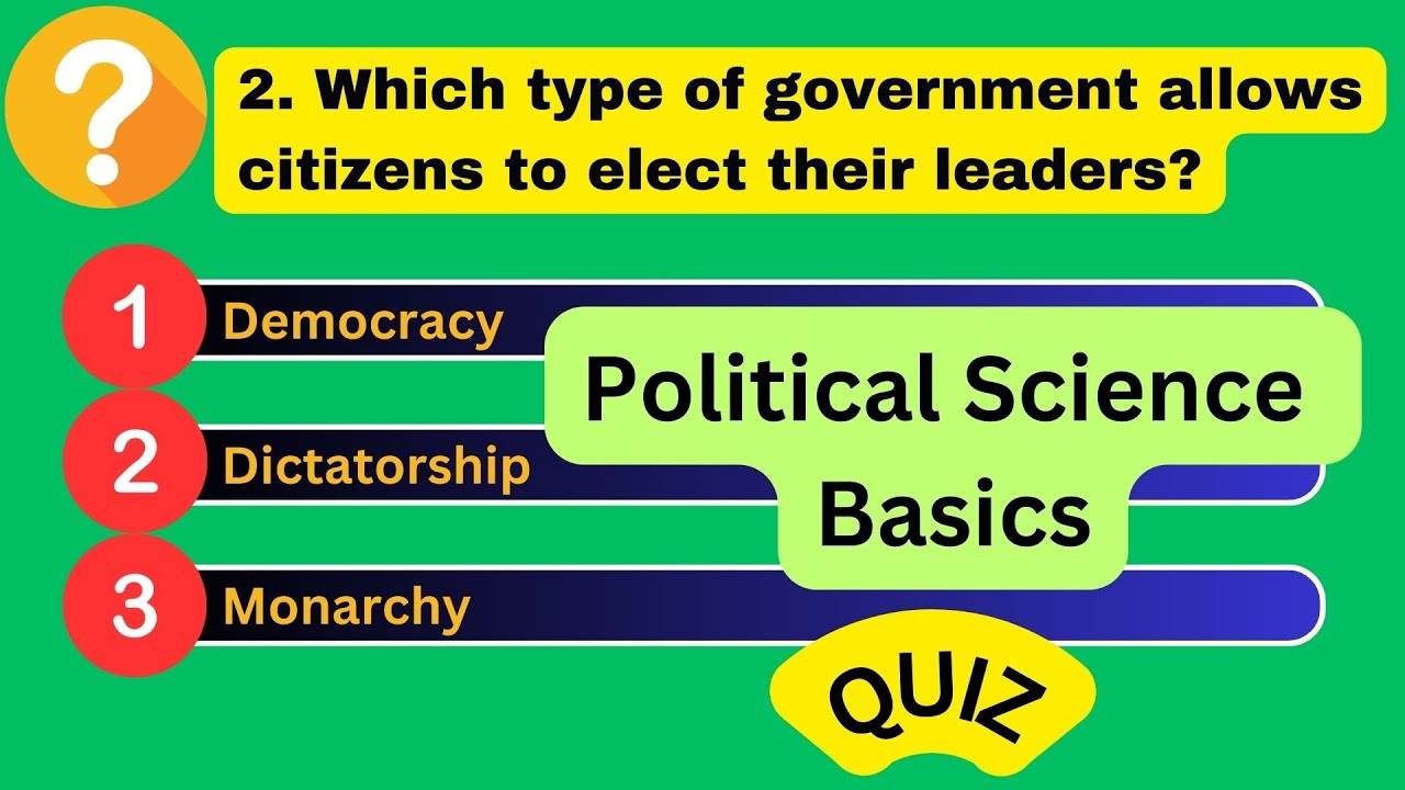 🗳️ Political Science Basics Quiz &ndash; Test Your Knowledge! 🌍