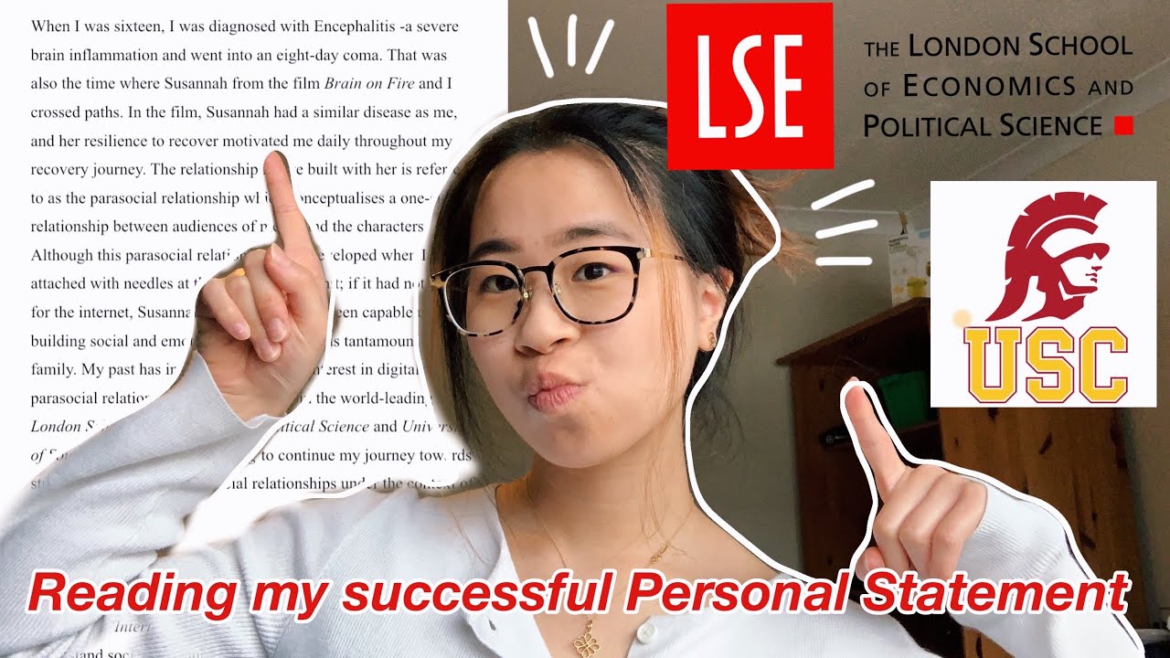 Reading my LSE x USC Annenberg masters successful personal statement/ statement of purpose 🇬🇧🇺🇸