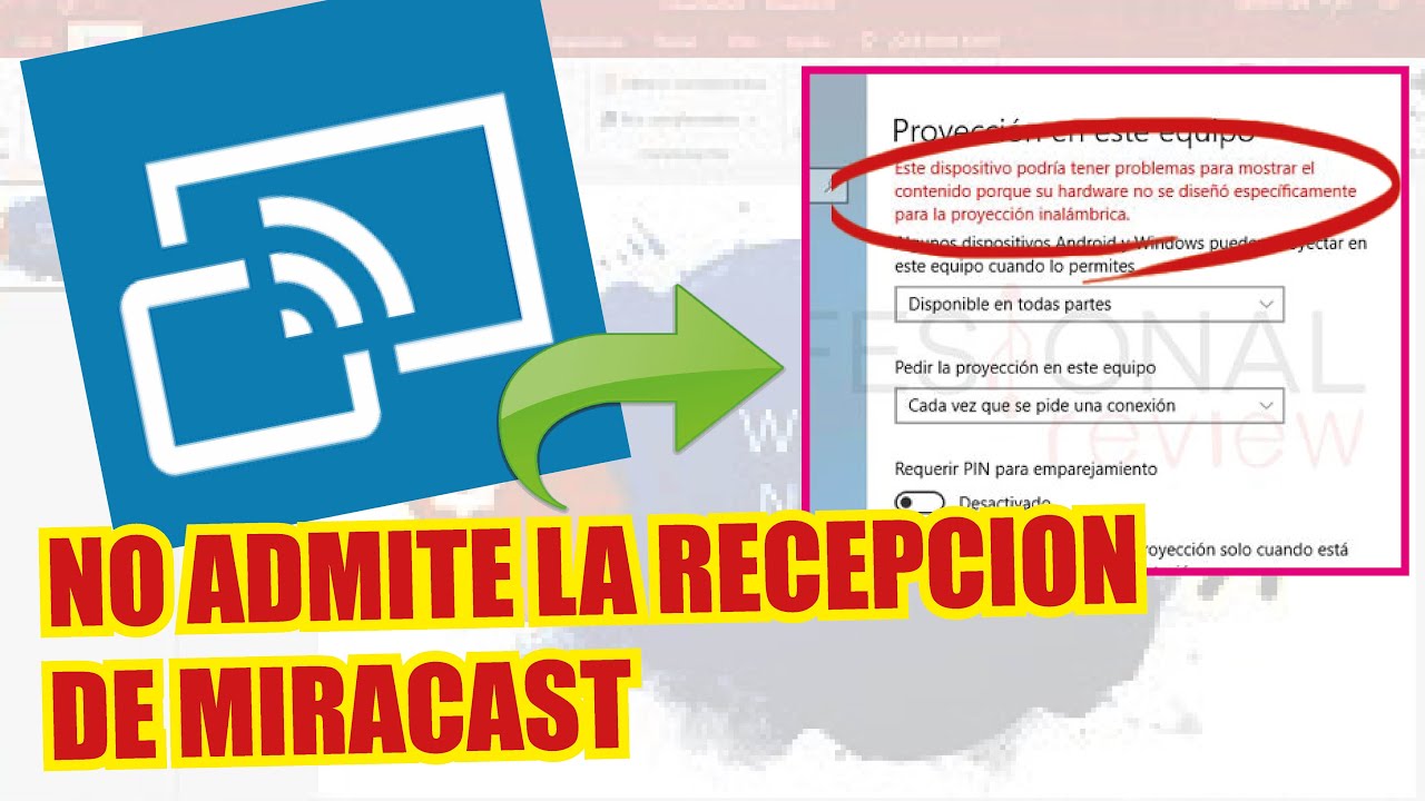 ✅Solución: Este dispositivo no admite la recepción de Miracast │corregido