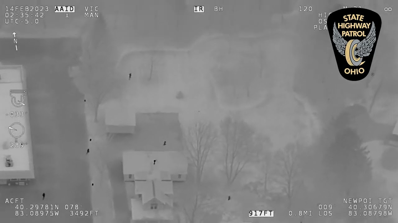 7 arrested after helicopter helps with Delaware, Ohio chase