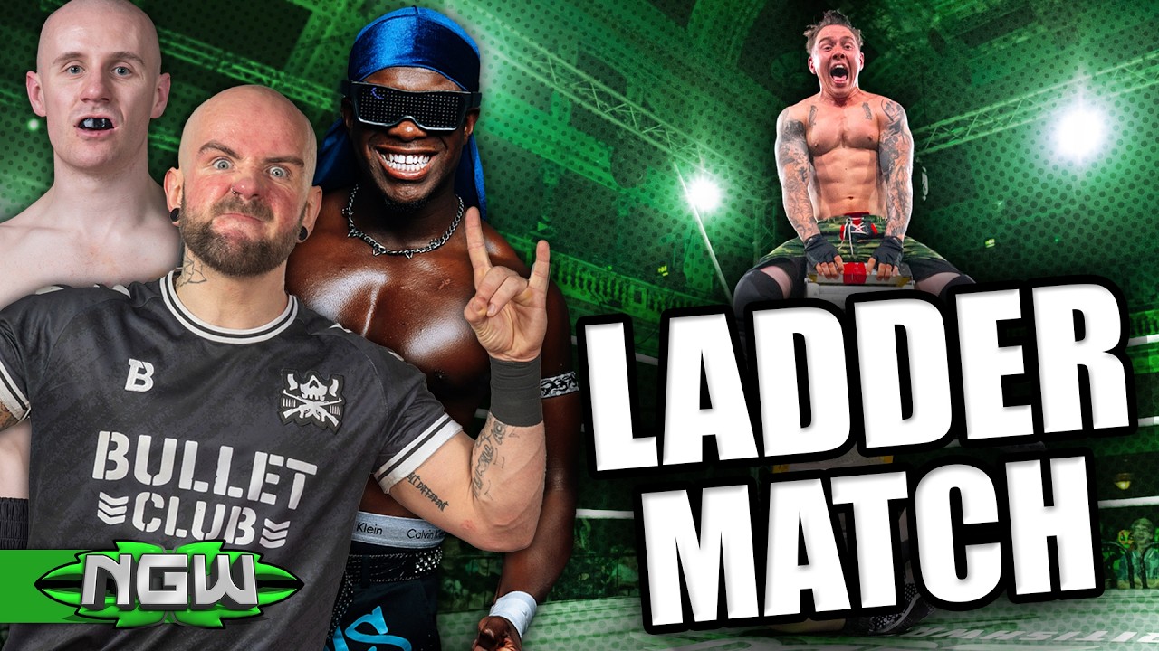 LADDER MATCH! Robbie X vs Man Like Dereiss vs Vusyk vs Jack Bandicoot - GEN:X Championship! #NGWUK
