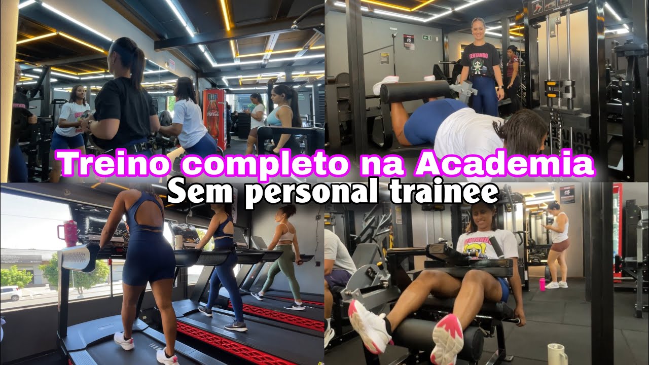 Trein&atilde;o na academia sem Personal Trainee 🤭 sera se to fazendo certo ⁉️🤷🏽&zwj;♀️