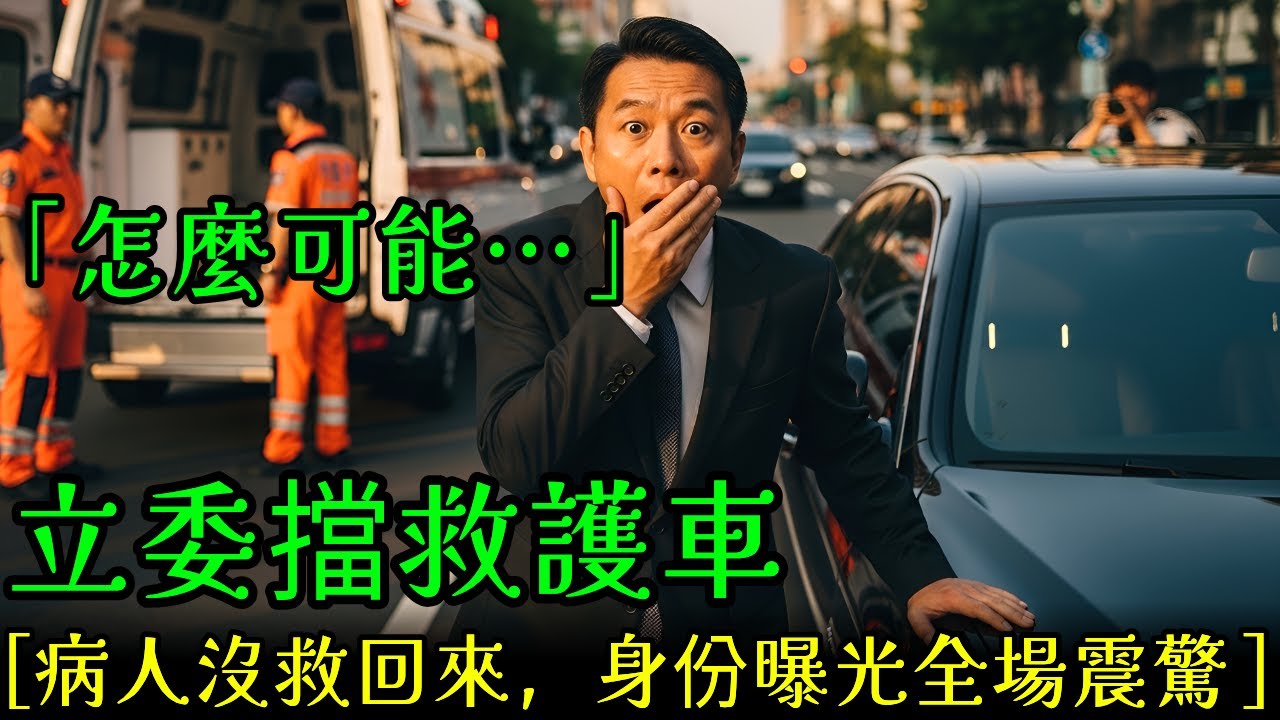 立委趕著談生意擋救護車12分鐘,做了1件讓78歲老母親喪命的事,得知真相那刻全身發抖【社會寫實故事】