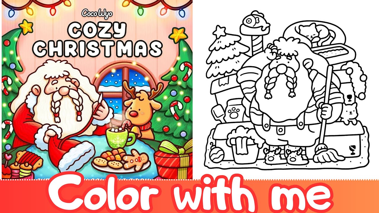 Cozy Christmas ASMR | Relaxing Coloring Sounds