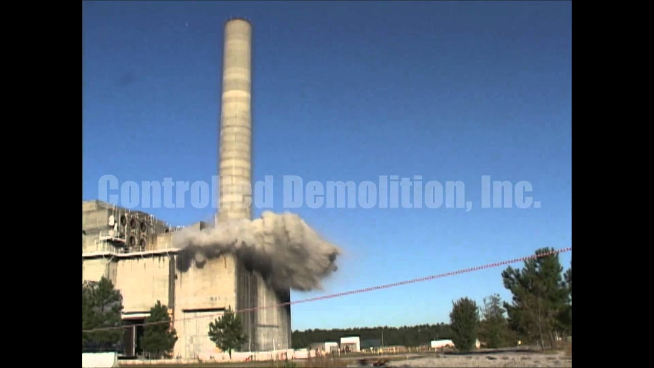 Savannah River Site 105 P&R Reactor Exhaust Chimney Demolition - Controlled Demolition, Inc.