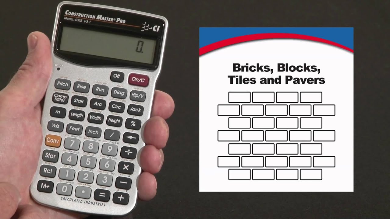 How to Calculate Bricks, Blocks, Tiles and Pavers | Construction Master Pro