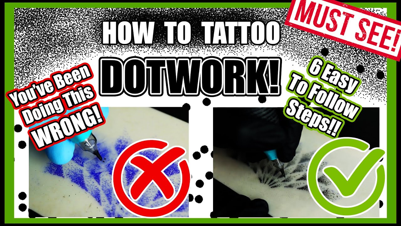 How To Tattoo Dotwork! Everything Covered From Machine Setup to Stencil Making +The MASSIVE MISTAKE!
