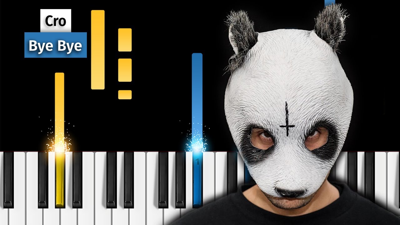 Cro - Bye Bye - Piano Tutorial (Klavier Tutorial)