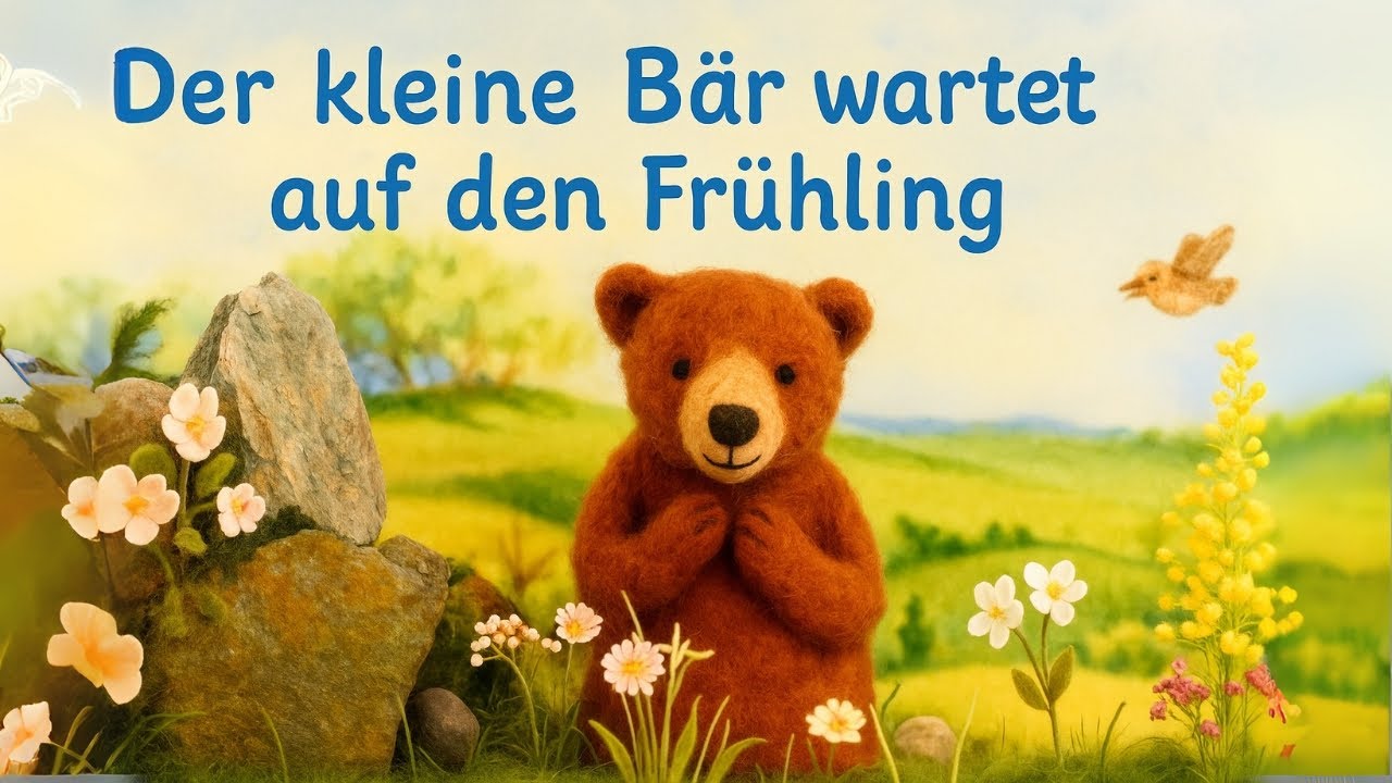 Ruhige Kindergeschichte 🐻 Der kleine Bär wartet auf den Frühling 🌸 | mit langsamen Schnitten