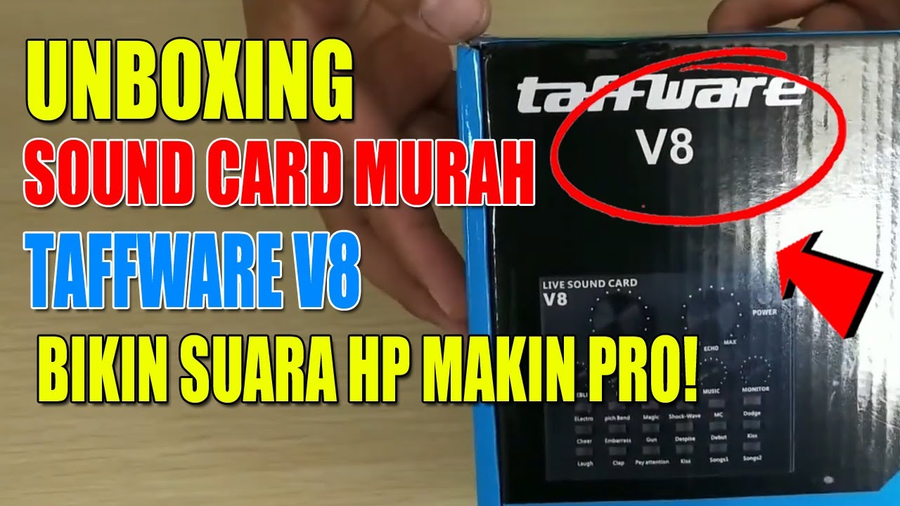 🎧 Unboxing TAFFWARE V8 🔥 Sound Card Murah Bikin Suara HP Makin PRO! WAJIB Coba!