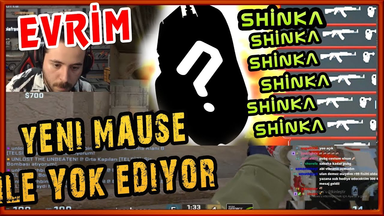 EVRİM YENİ MOUSE İLE GLOBAL GİBİ OYNUYOR UNLOST EKİPLE CS GO REKABET&Ccedil;İ