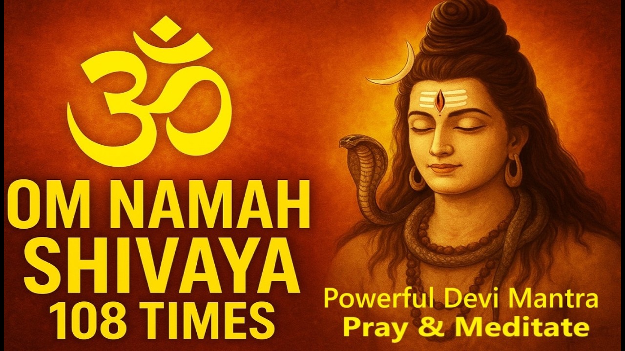 Om Namah Shivay 108 Times 🔱 Powerful Shiv Devi Manta & Durga Chalisa  for  Meditation & Calmness