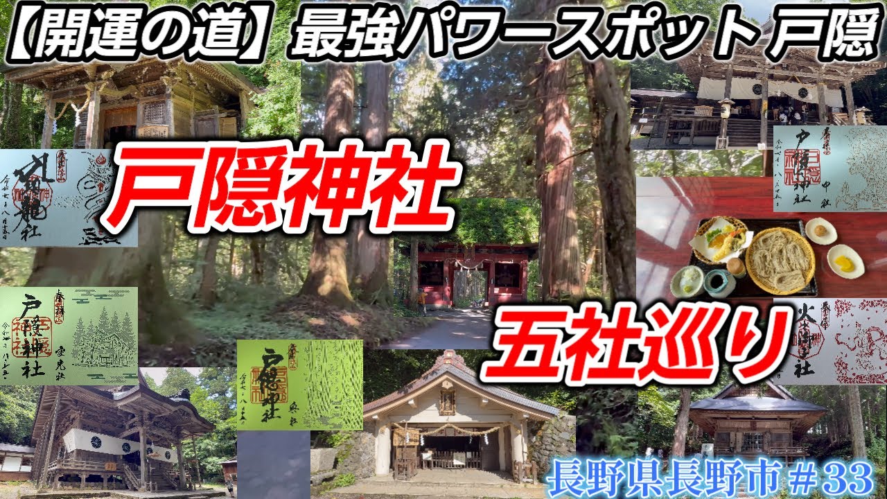 【戸隠神社五社巡り】長野の奥地にある「長野最強のパワースポット」樹齢400年の圧倒的神秘の杉並木を歩く！　長野県＃33