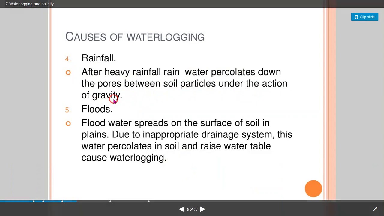 causes of water logging 1