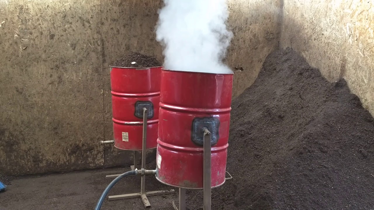 Desinfección de tierra con vapor