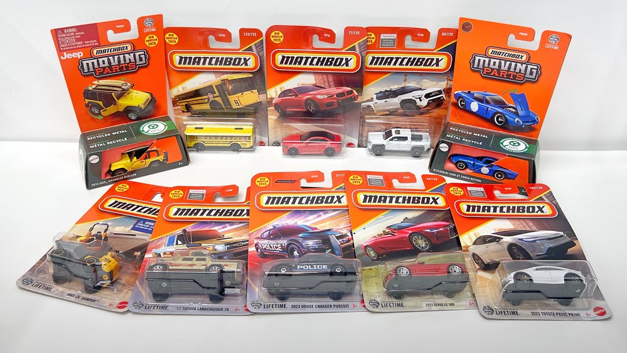 Unboxing New 2025 Matchbox BMW M2, EV School Bus, Toyota Tacoma, Lexus LC 500, Landcruiser 78 & More