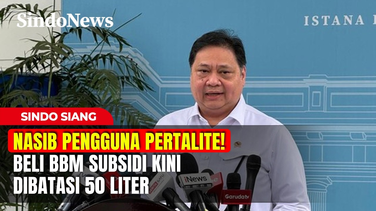 NASIB PENGGUNA PERTALITE! Beli BBM Subsidi Kini Dibatasi 50 Liter | Sindo Siang | 09/4