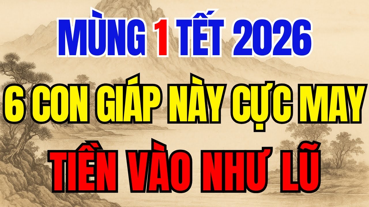 MÙNG 1 TẾT 2026, 6 CON GIÁP NÀY CỰC MAY, TRỜI BAN LỘC LỚN, ĐỔI VẬN GIÀU TO – Lời Phật Dạy #tuvi