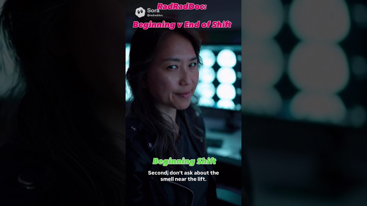 contrasting my composure at the Beginning vs End of Shift!