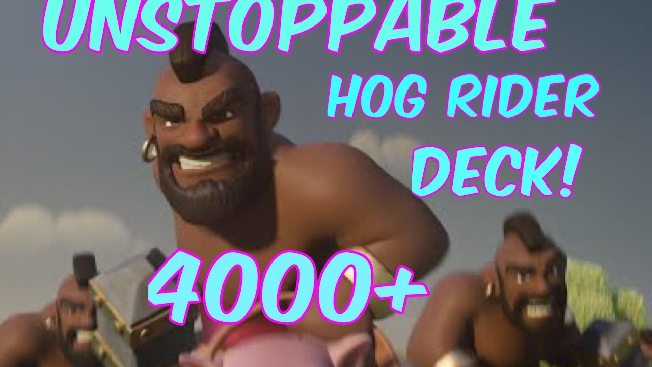 HOW TO GET TO 4000 TROPHIES! ULTIMATE HOG RIDER DECK!