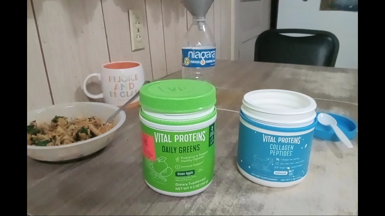 Vital Proteins Daily Greens & Collagen Peptides Powder Supplement Test Review