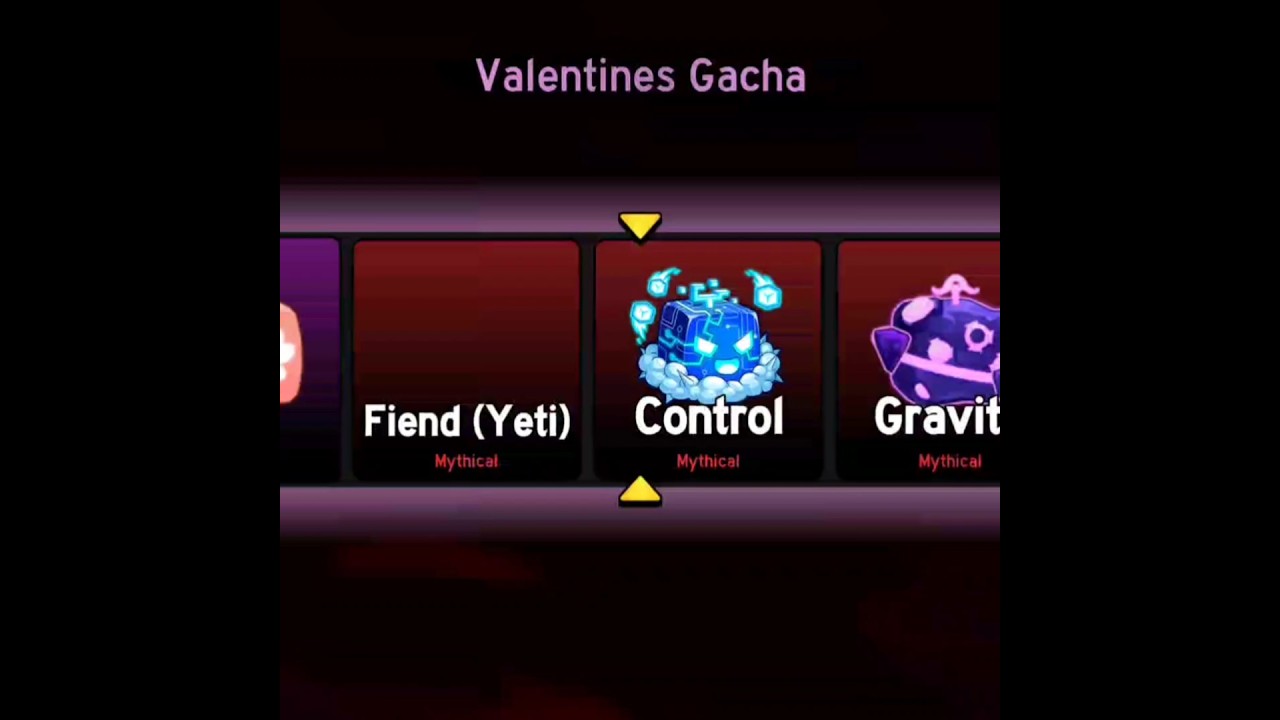 VALENTINE GACHA FIRST ROLL😱#roblox #shorts #bloxfurit #gacha #luck #valentine