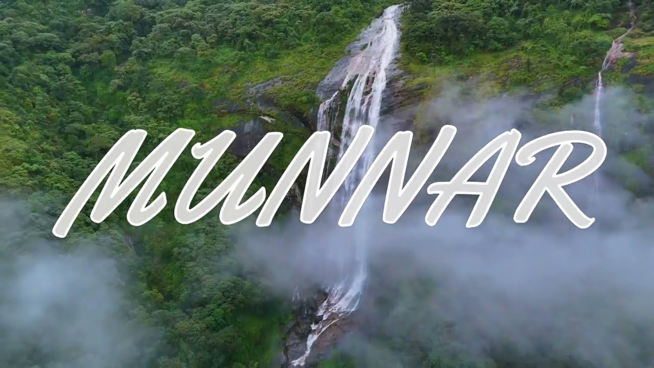 Munnar an iconic mountain of Kerala | Mesmerizing ariel view of lots of greeneries and falls #munnar