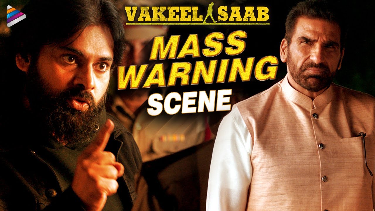 Vakeel Saab Movie Mass Warning Scene | Pawan Kalyan | Shruti Haasan | Nivetha Thomas | Thaman S