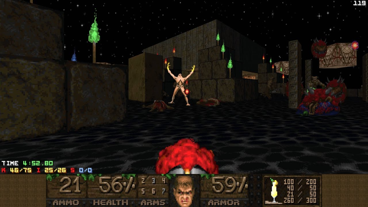 Doom 2 - Pina Colada 2 (Map 4: Weekend at Apep's): UV-Max (Map Author: ViolentBeetle)