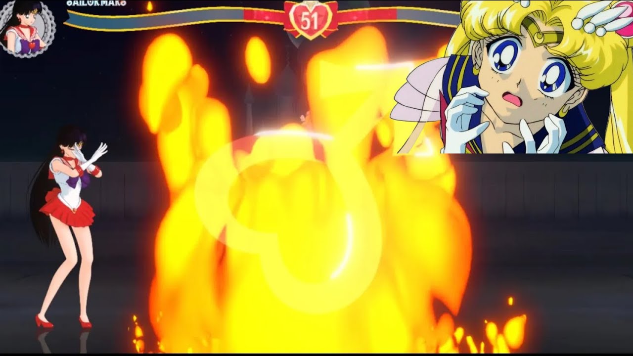 Sailor Moon Vs Sailor Mars - Sailor Moon: The Moon Palace Game