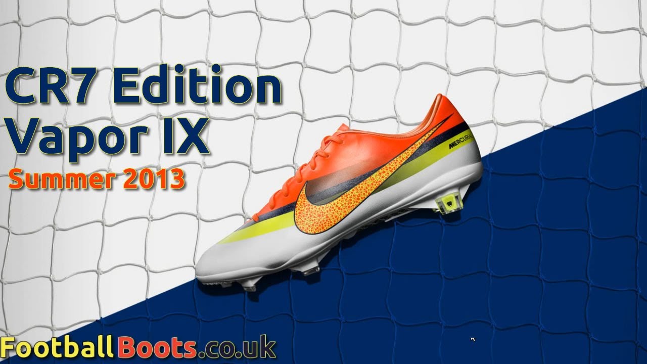 Cristiano Ronaldo's 2013 CR7 Vapor IX Boot - Summer Edition Close-ups