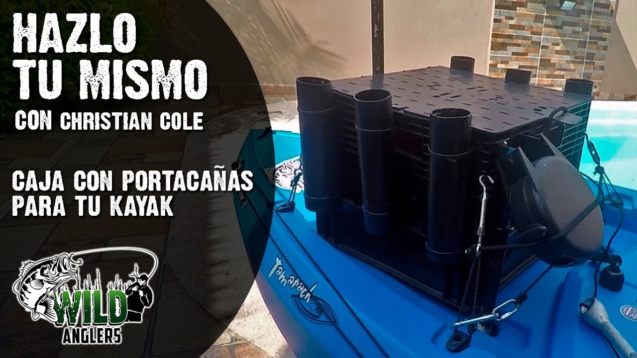 Cómo instalar una caja con portacañas a tu kayak