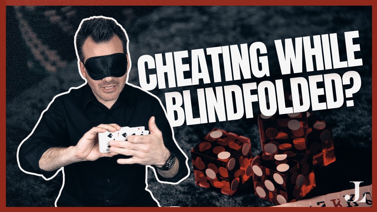 🔴Cheating with cards and dice while BLINDFOLDED⁉️ #magic #magician #tricks #poker