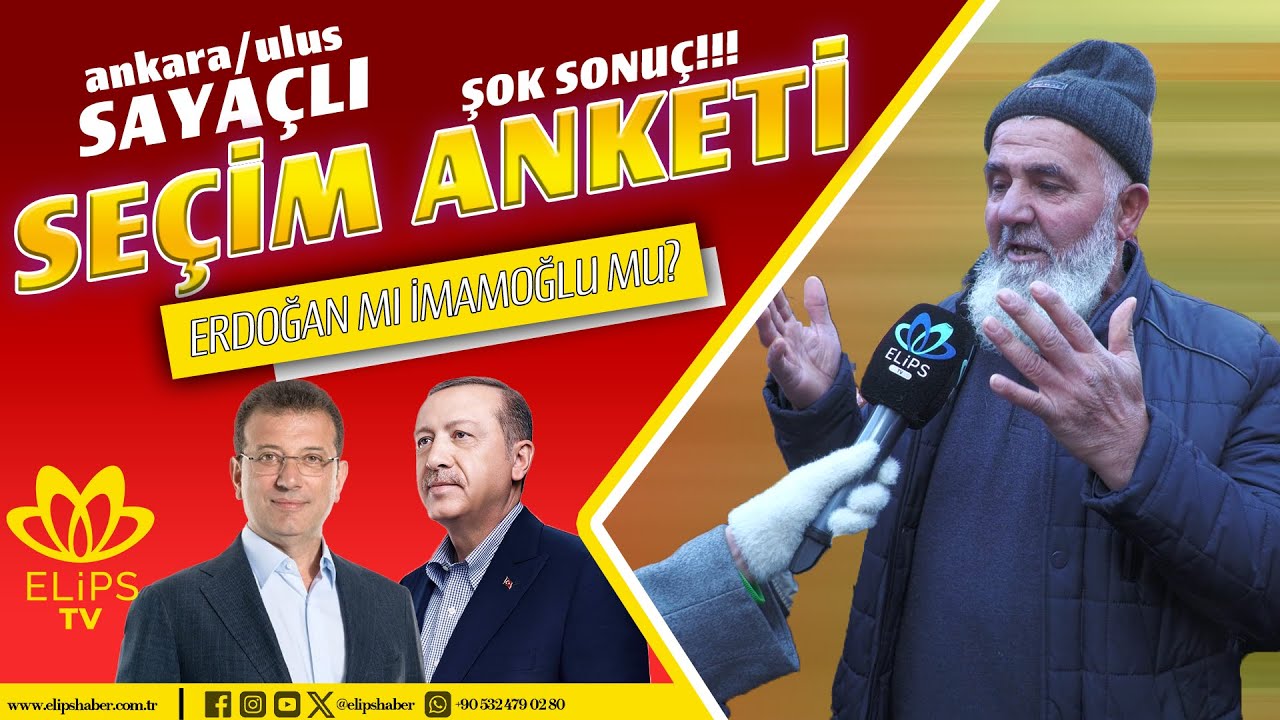 Ulus'ta ŞOK Anket: İmamoğlu mu Erdoğan mı?