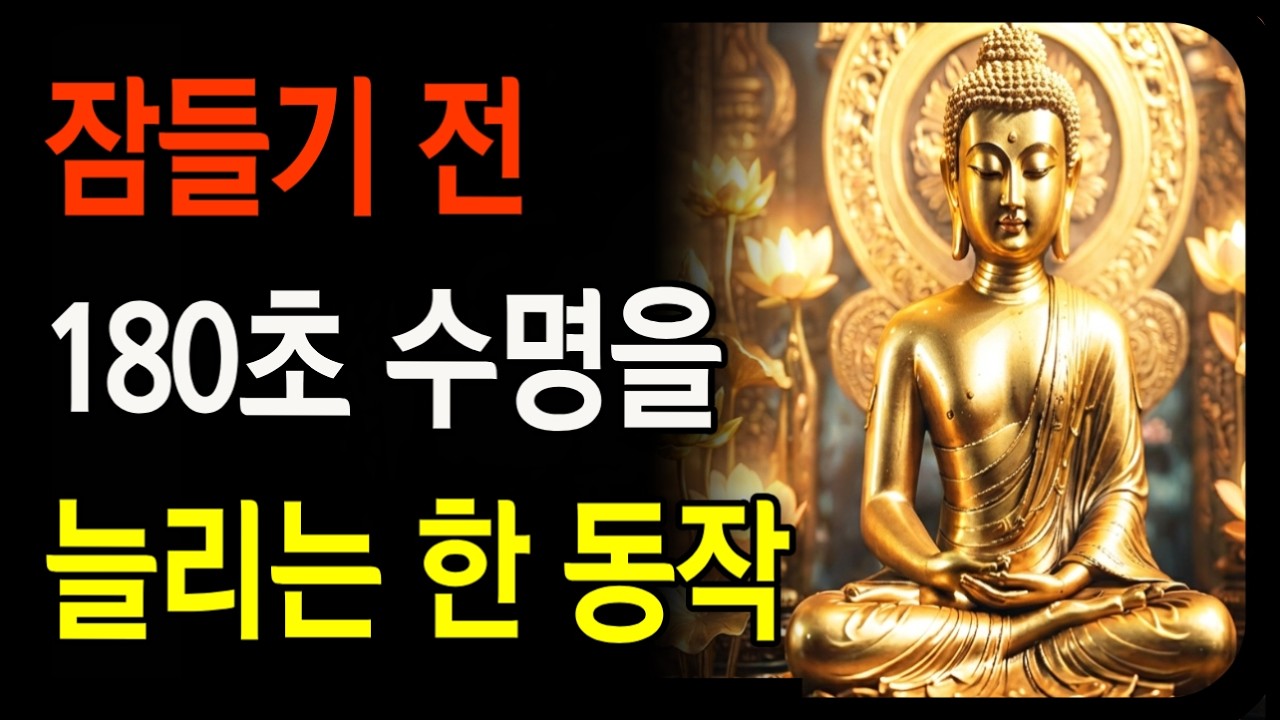 자기 전 3분 이 동작 하나로 수명이 달라집니다ㅣ약 없이 숙면하는 법 자기 전 단 3분ㅣ 밤을 끝내는 자기 전 3분 루틴중년 이후 반드시 필요한 밤의 의식 3분