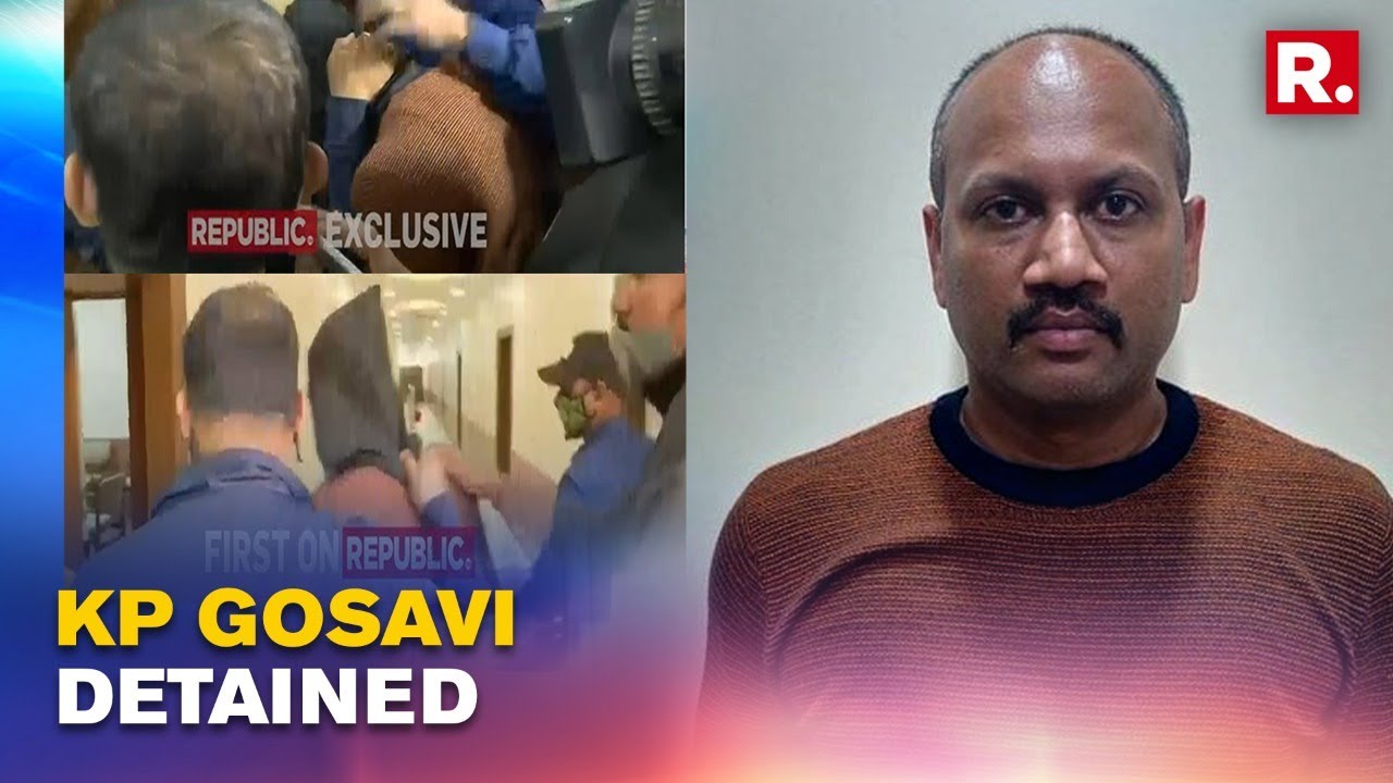 Republic Accesses Exclusive Visuals Of KP Gosavi Being Detained At Pune Commissioner's Office