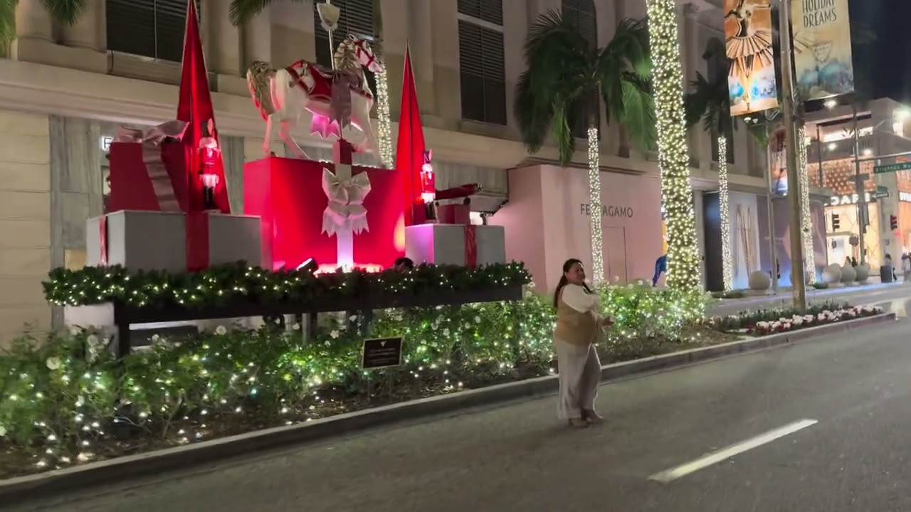 [4K]  “ 2025 Christmas “ 🎄 Beverly Hills 🇺🇸