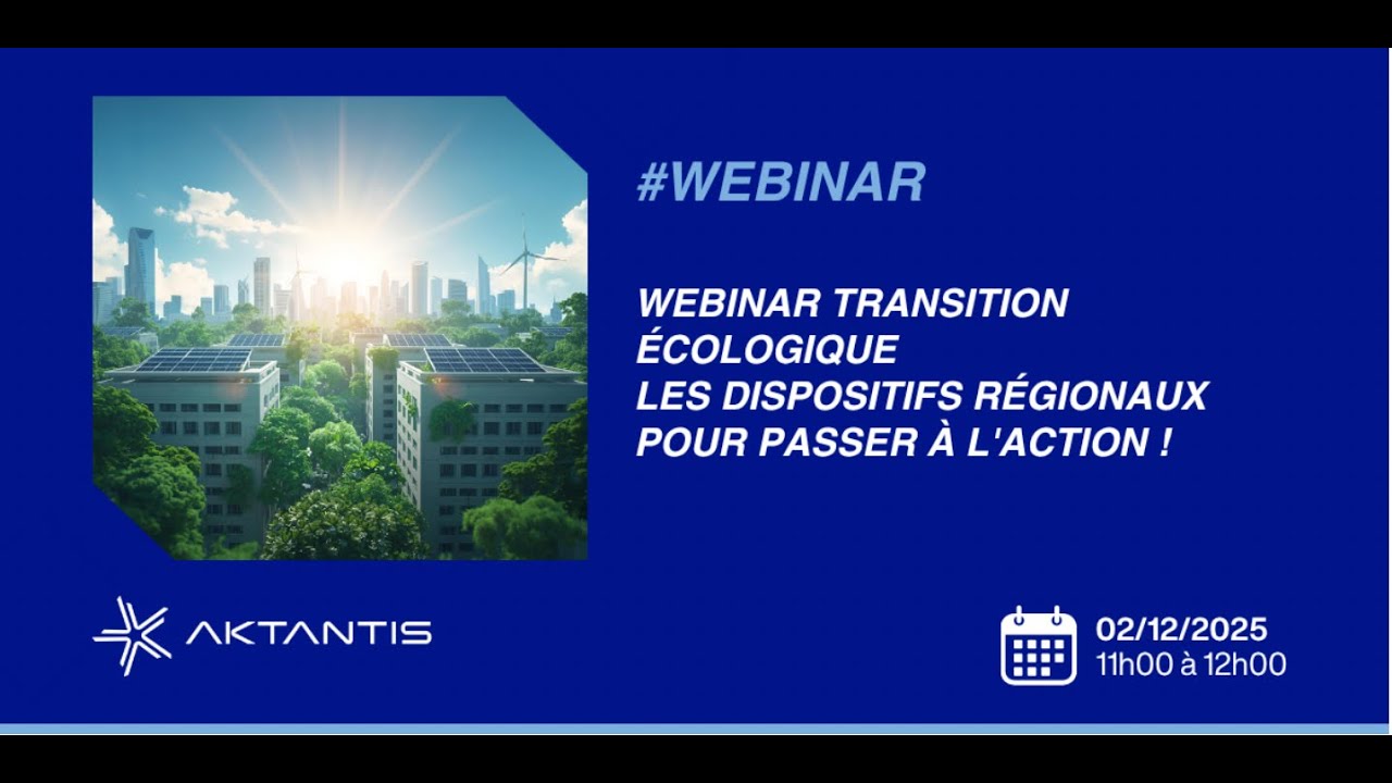 Webinar Transition écologique –  Les dispositifs régionaux pour passer à l’action !