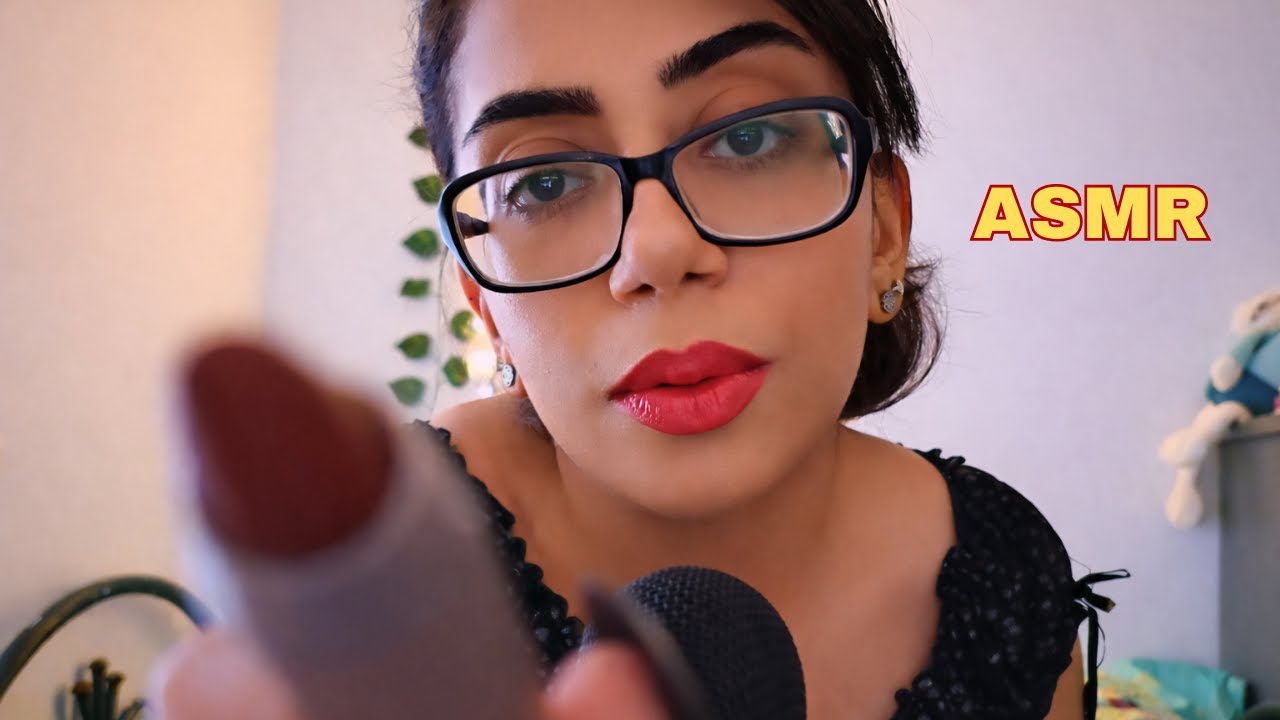 ASMR Applying My Mom’s Lip Gloss & Lipstick 💄 | Soft Whisper Makeup Sounds