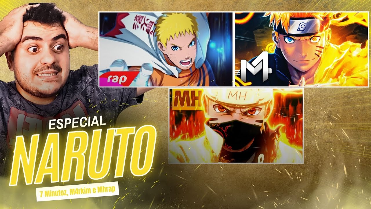 (REACT) ESPECIAL NARUTO 3 EM 1 (7 Minutoz, M4rkim e Mhrap) - MELHOR ESPECIAL DE TODOS