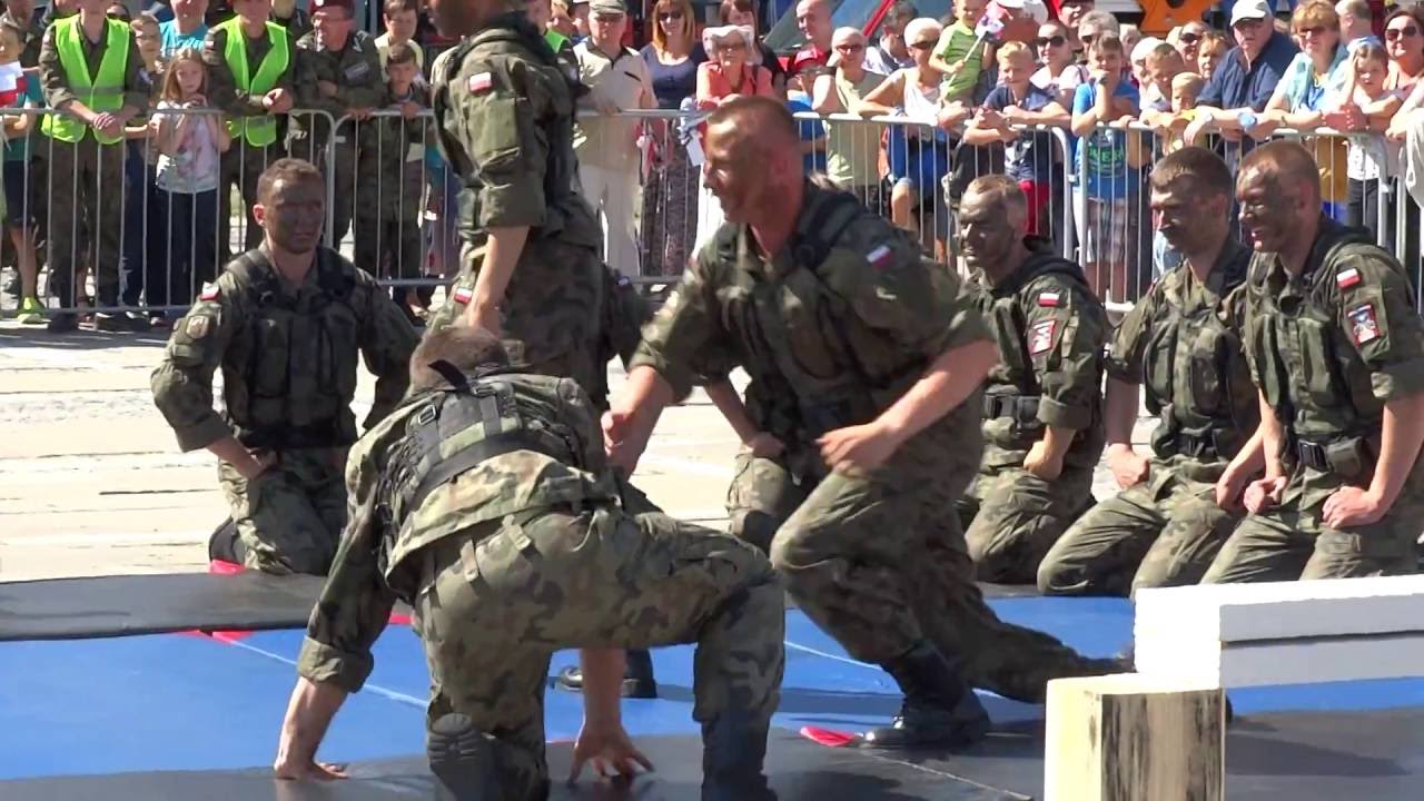 Pokaz walki wręcz elewów NSR w Kielcach - piknik wojskowy Kielce razem z NATO 08.07.2016