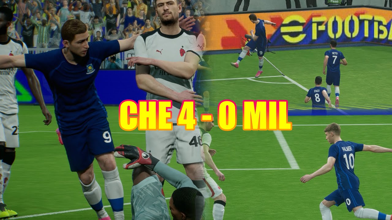 Chelsea vs AC Milan | Club Friendly | eFootball game play | CHE vs MIL | chelsea | milan | Football