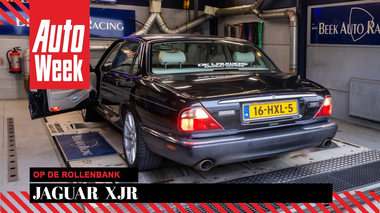 Jaguar XJR - Op de rollenbank