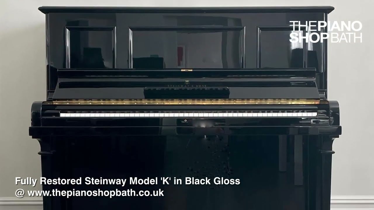 Fully Restored Steinway Model 'K' in Black Gloss @ The Piano Shop, Bath