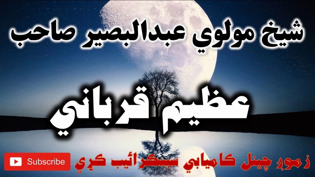 Mulvi Abdul Baseer Sahib (Vol:31) شيخ مولوي عبدالبصير صاحب - عظيم قرباني